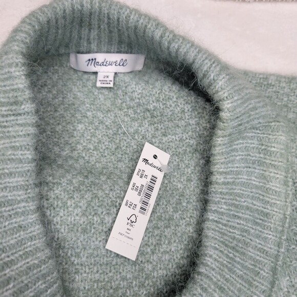 Madewell Havener Cable Stitch Crewneck Sweater Womens Plus Size 2XL NI313 New - Picture 14 of 14